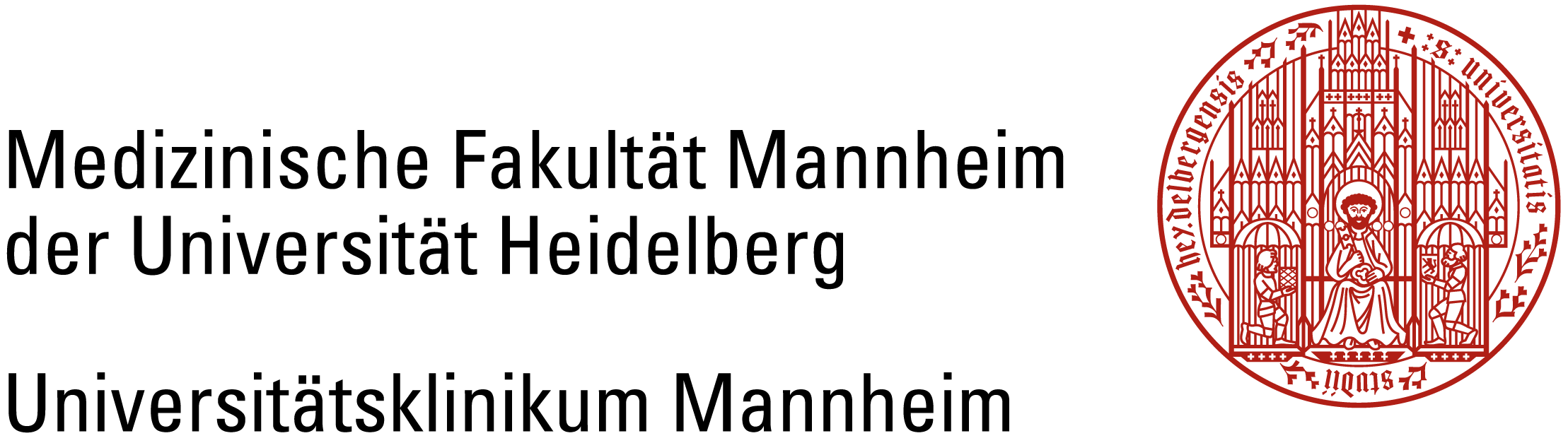Logo der Universität Mainz mit rotem Siegel rechts und schwarzem Text links.