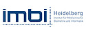 Logo des Instituts für Medizinische Biometrie und Informatik (imbi) Heidelberg in Blau.