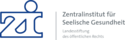 Logo des Zentralinstituts für Seelische Gesundheit mit stilisierter Person und Schriftzug rechts.