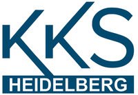KKS-Heidelberg Logo mit den dunkelblauen Buchstaben "KKS" und "Heidelberg" auf weißem Hintergrund.