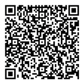 spenden-chirurgische-klinik Schwarz-weißer QR-Code mit komplexem Muster auf einem weißen Hintergrund.